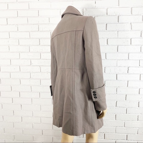 Kenneth Cole Women’s Gray Wool Blend Military Coat - Picture 4 of 8